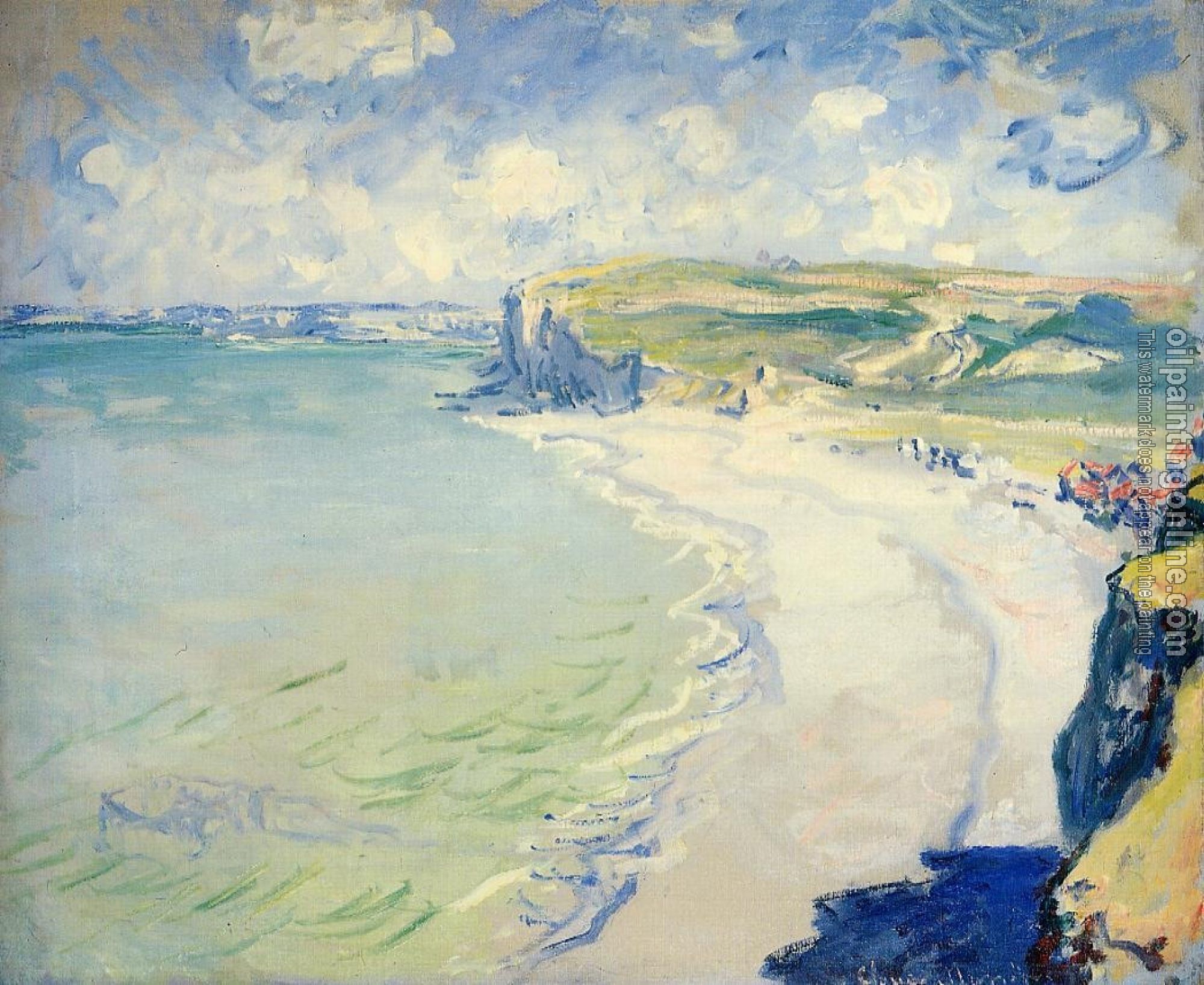 Monet, Claude Oscar - The Beach at Pourville